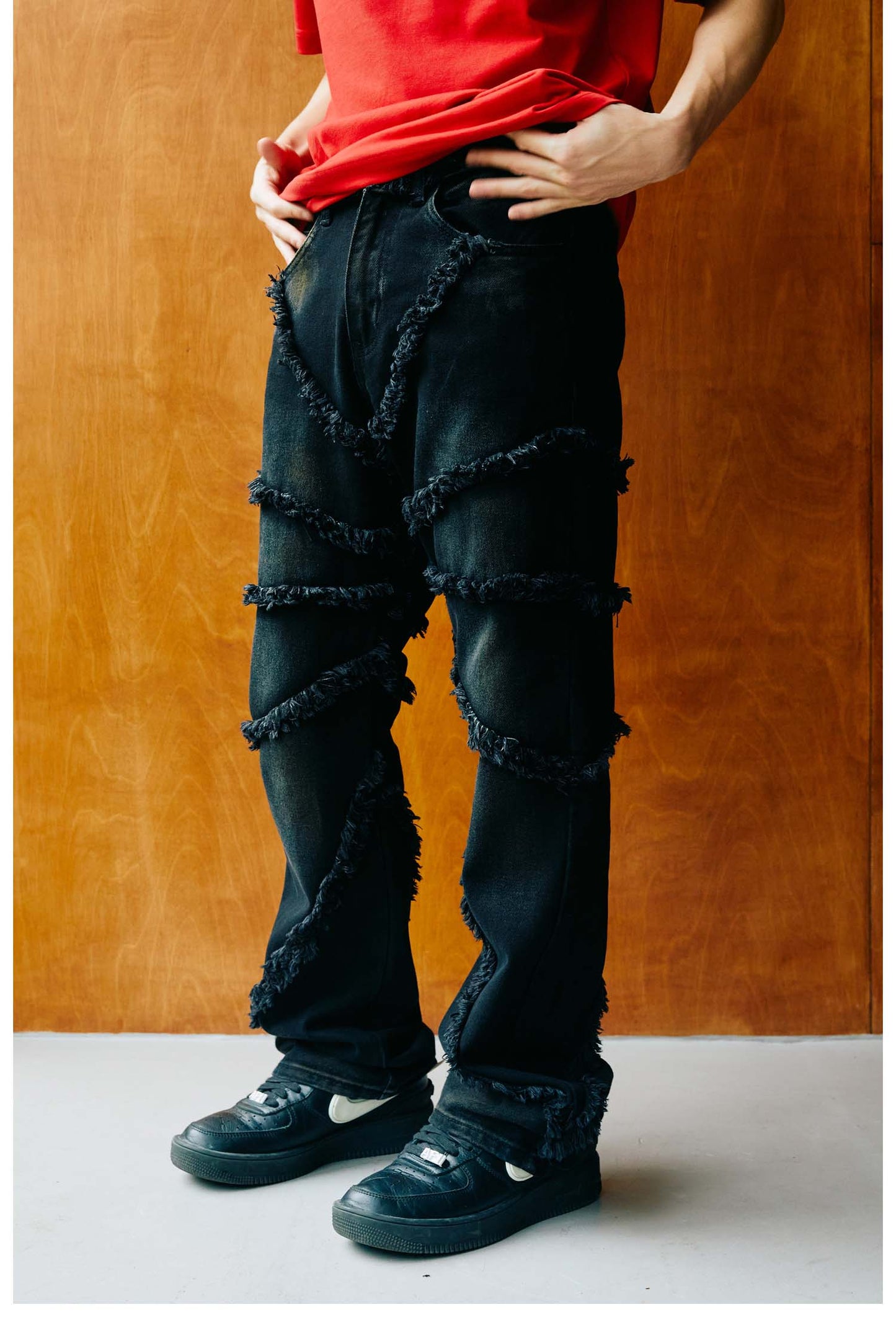 R69 GIGANTIC OCTOPUS JEANS PANTS