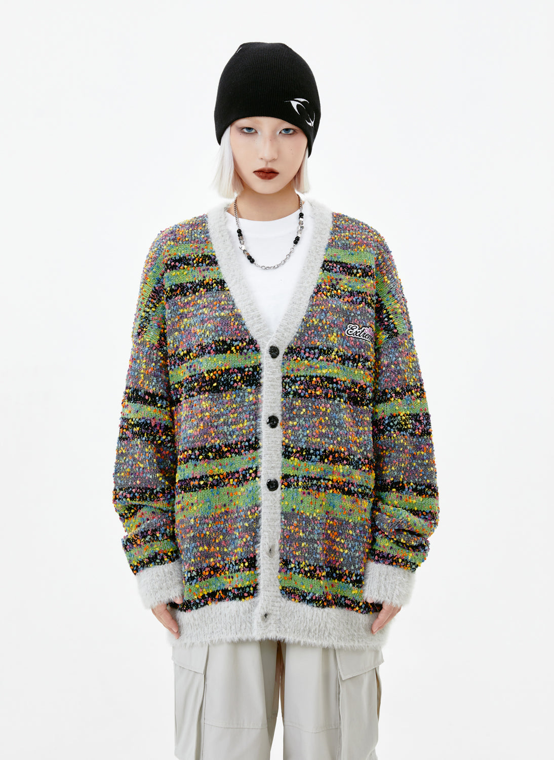 GRANNY COLORFUL SPRINKLES CARDIGAN KNITWEAR