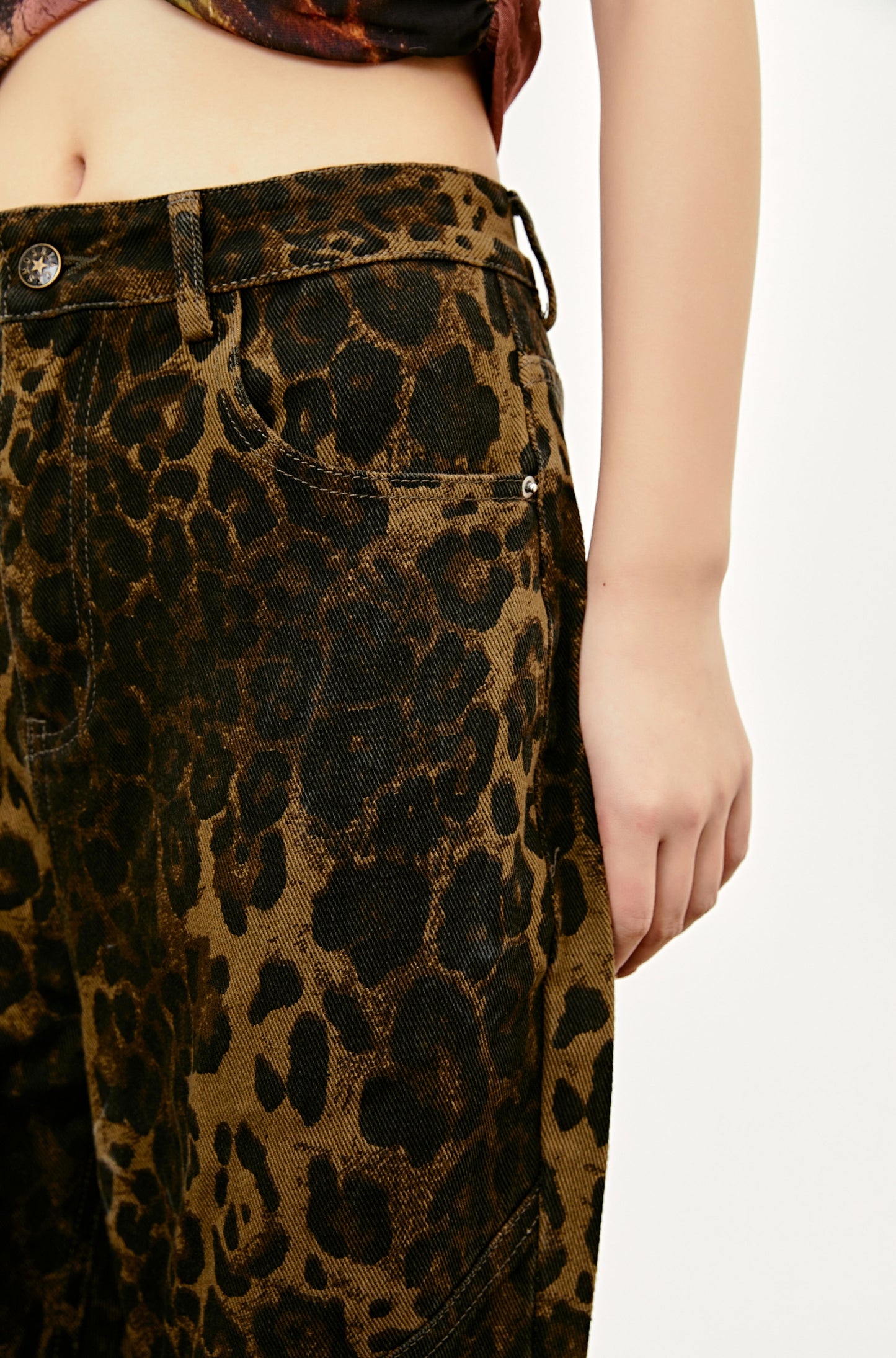 ROYAL CHEETAH JEANS PANTS