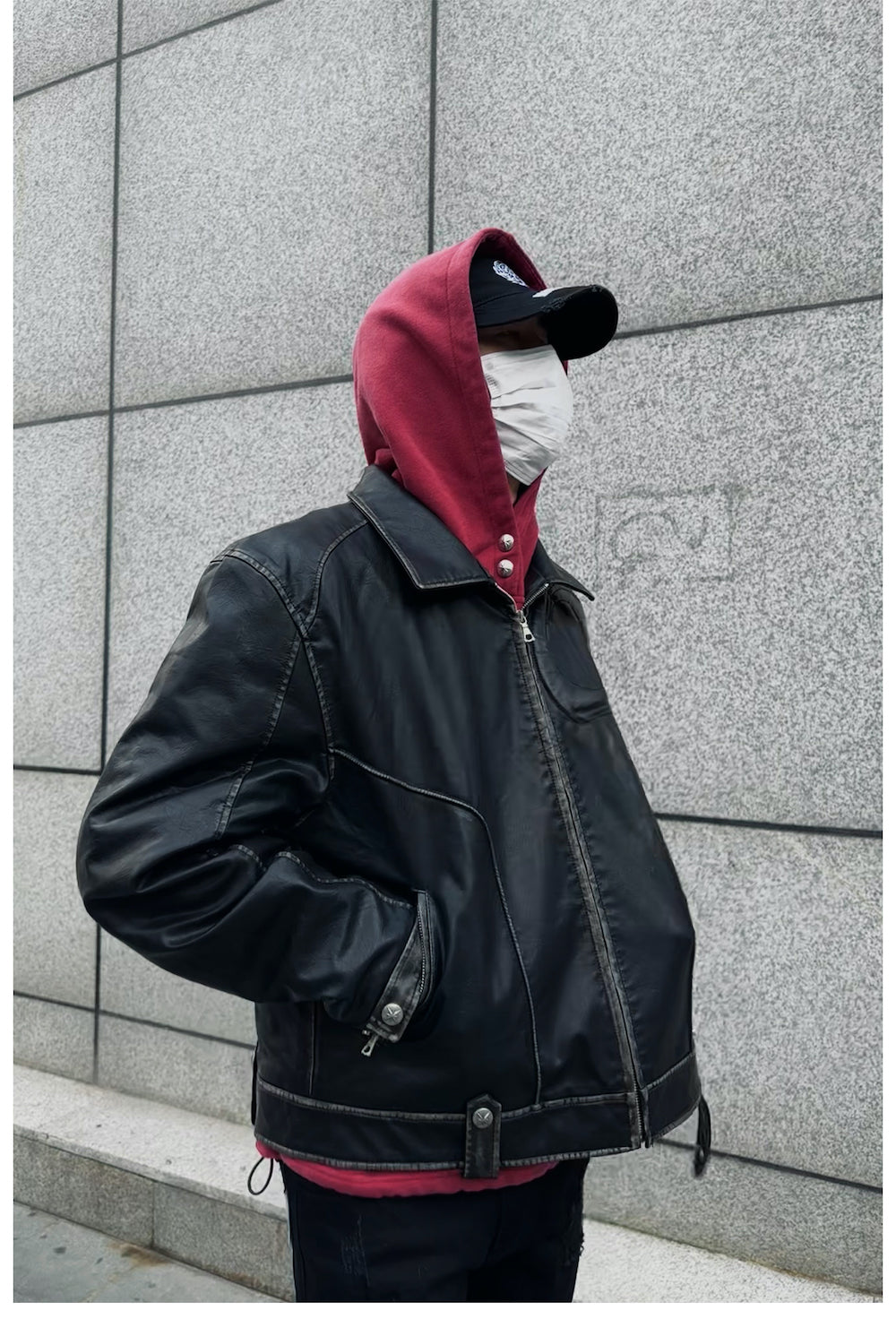 R69 SOMETHINGS REAL LEATHER JACKET