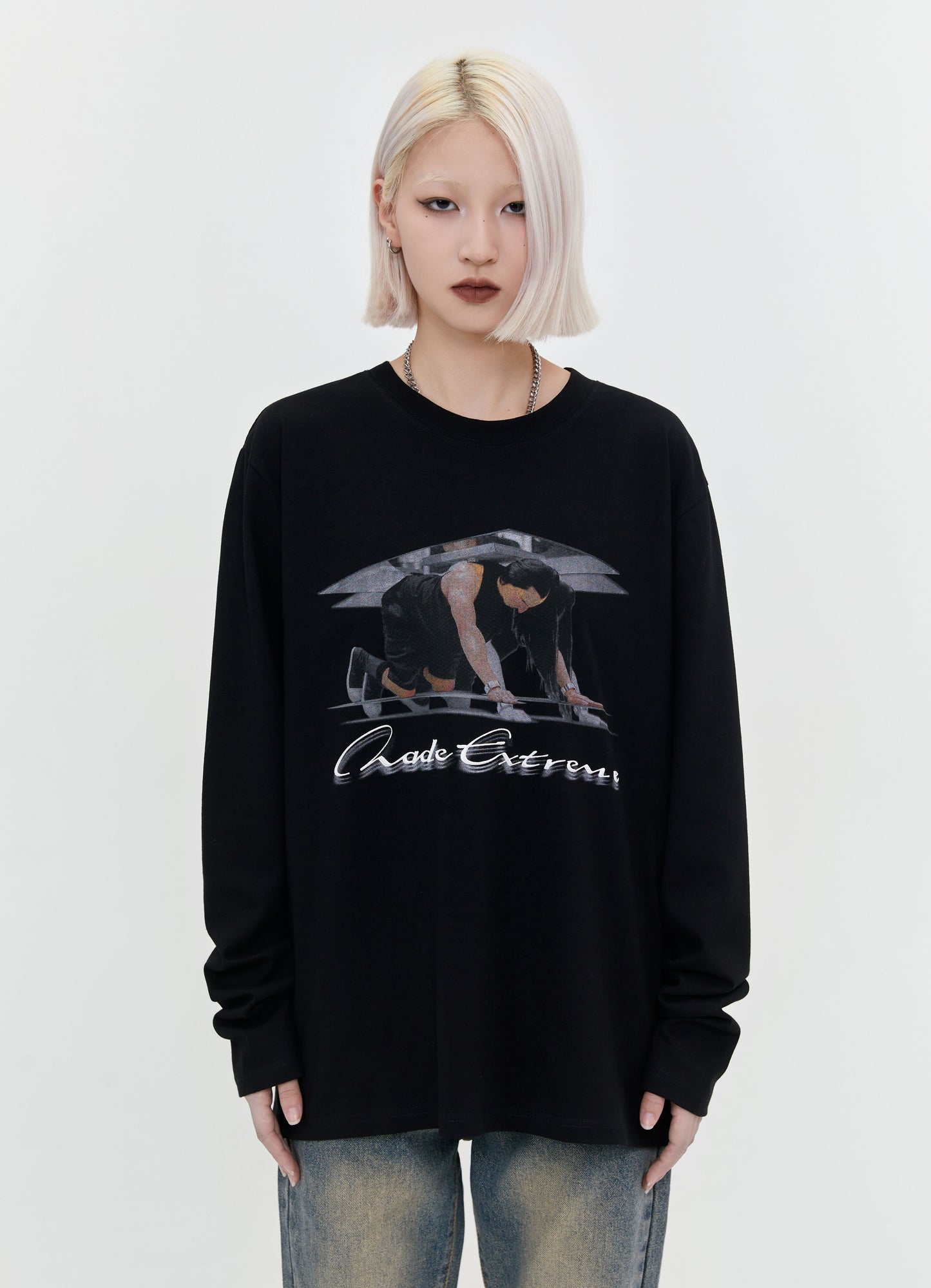 NO PRESSURE NO DIAMONDS LONG-SLEEVE