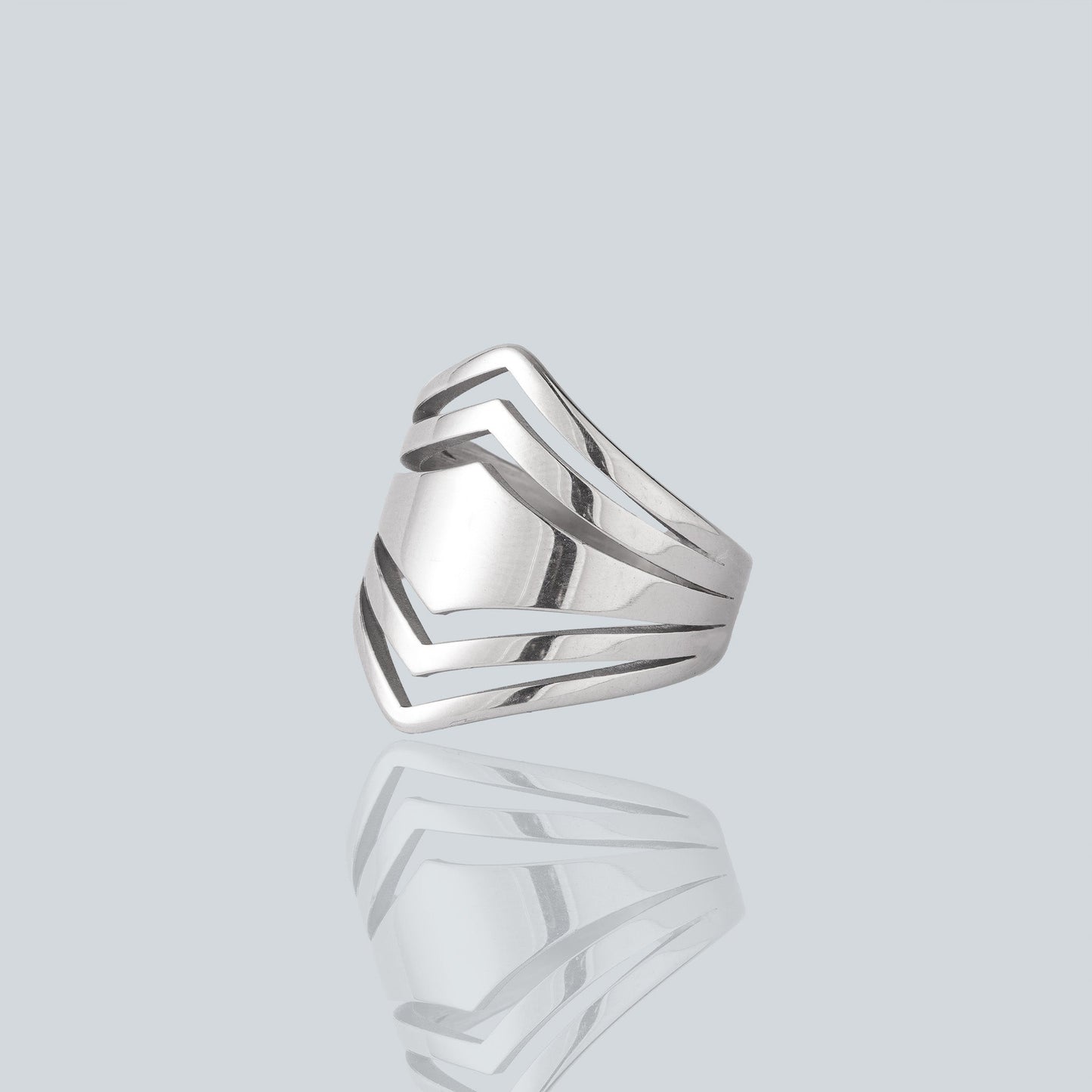 Nhẫn Thời Trang Stainless Steel Lozenge Elder