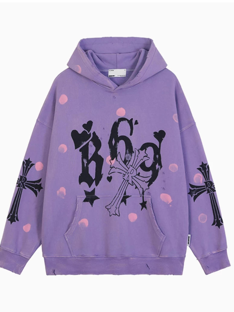 R69 TOXIC LOVE GRAFFITI HOODIE
