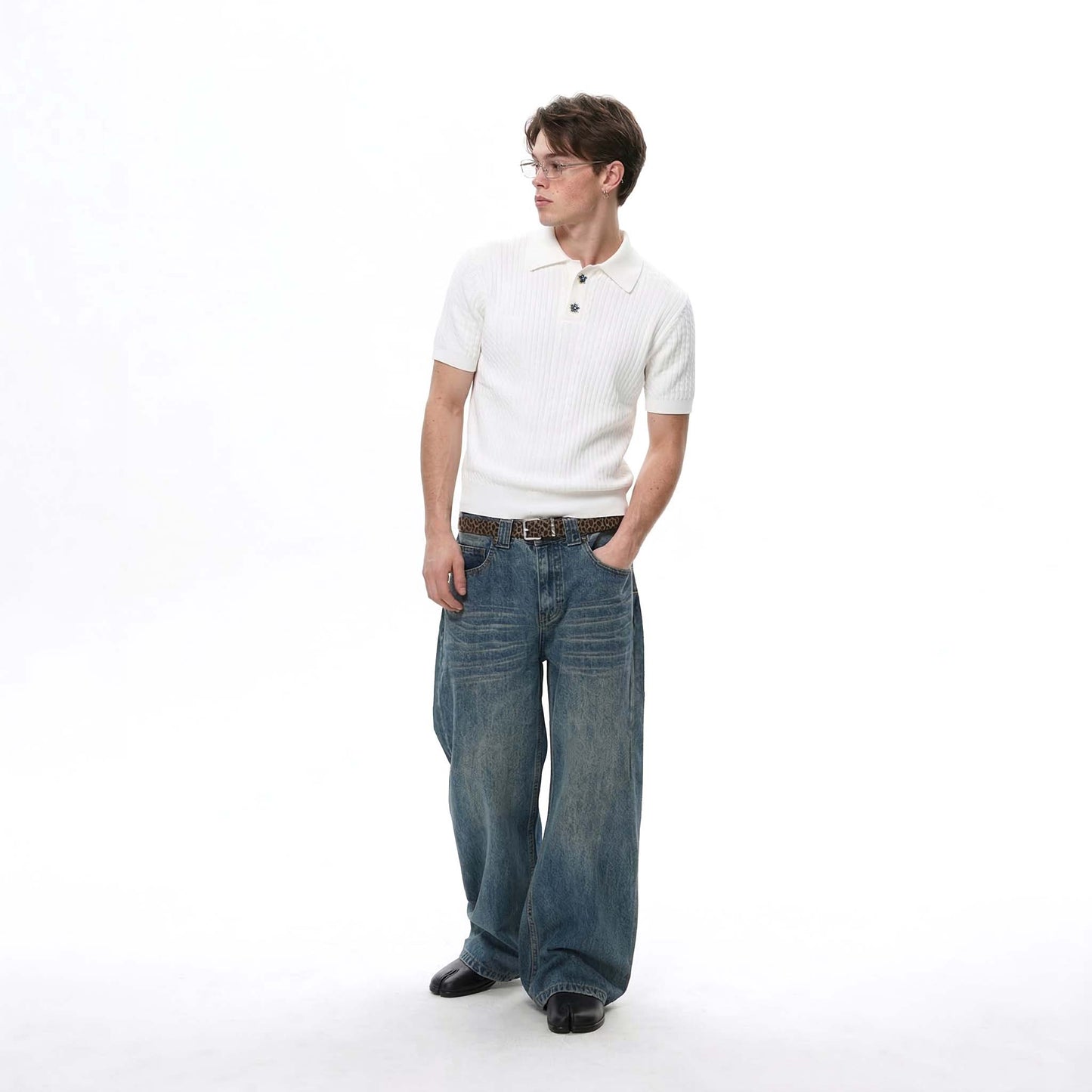 CABLE POLO SHIRT
