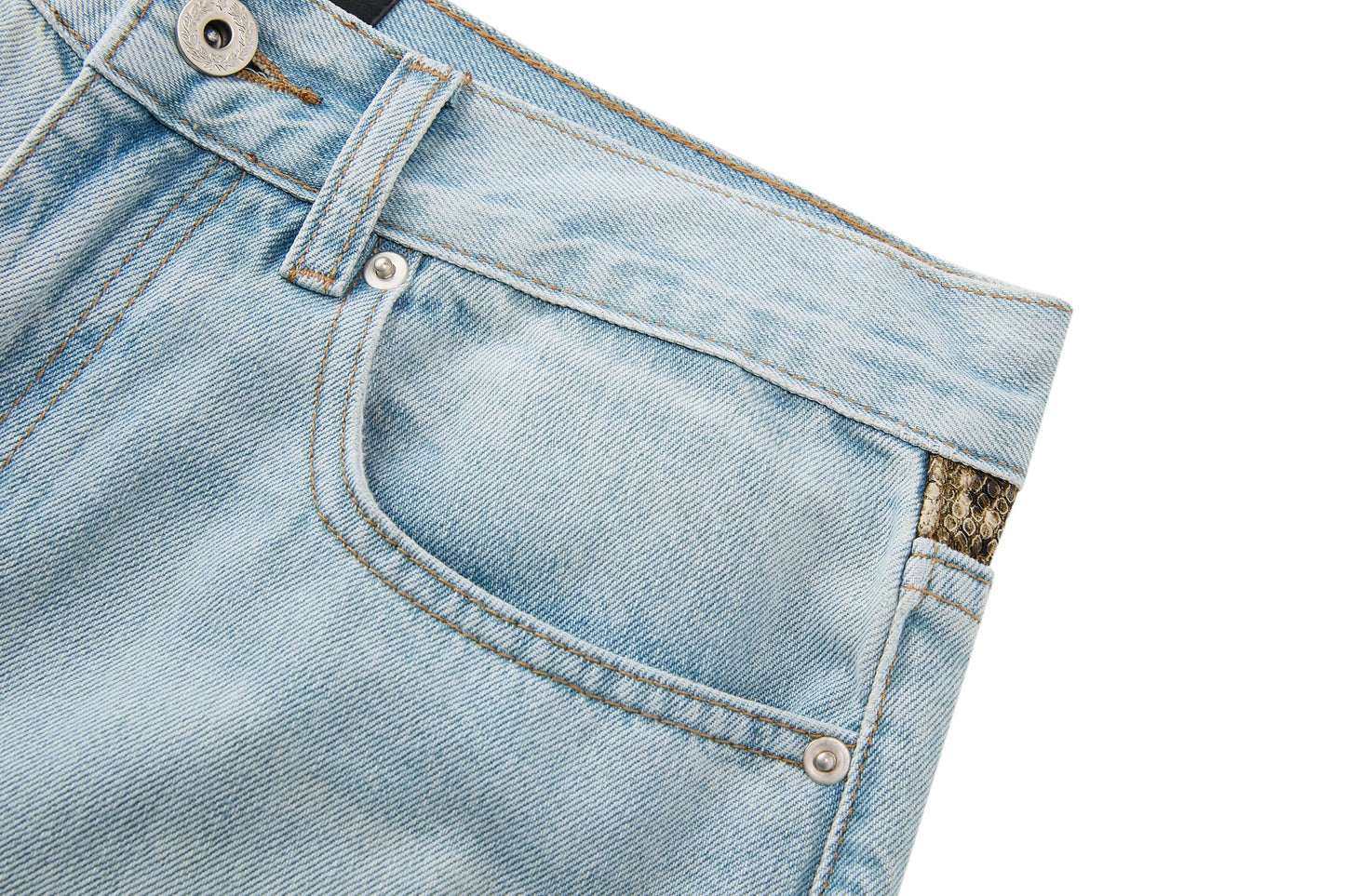 SNAKE GRAIN PANTS