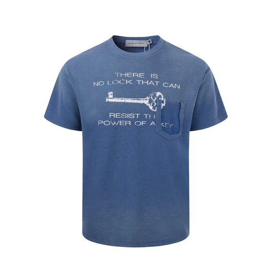 POWER KEY DISTRESSED TSHIRT