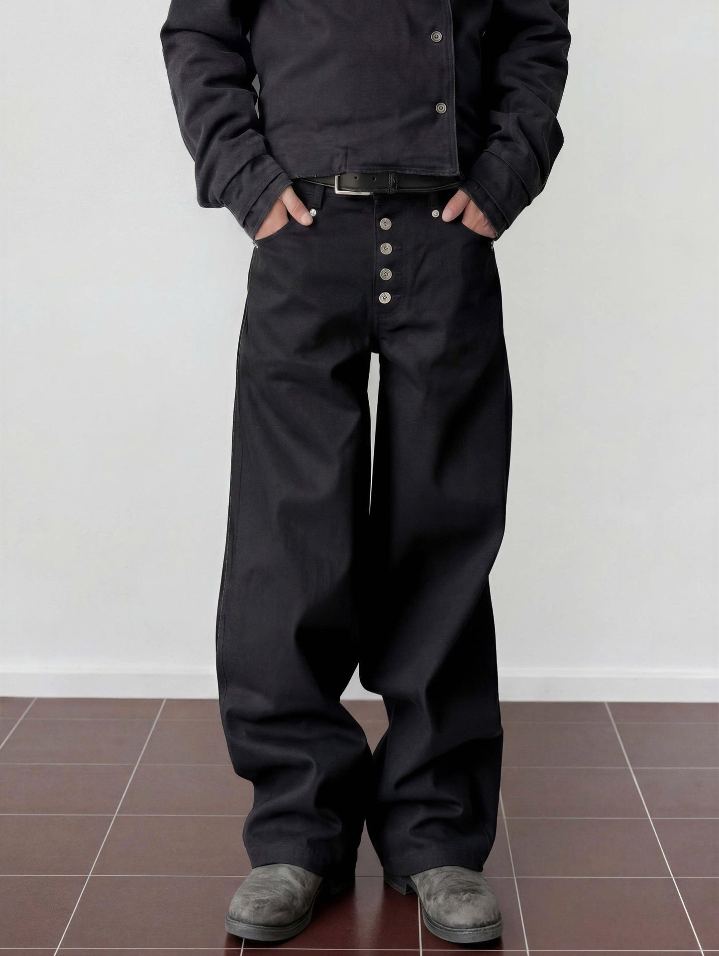 FIFTH RIVET JEANS PANTS
