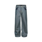 CONTRAST POCKET JEANS PANTS