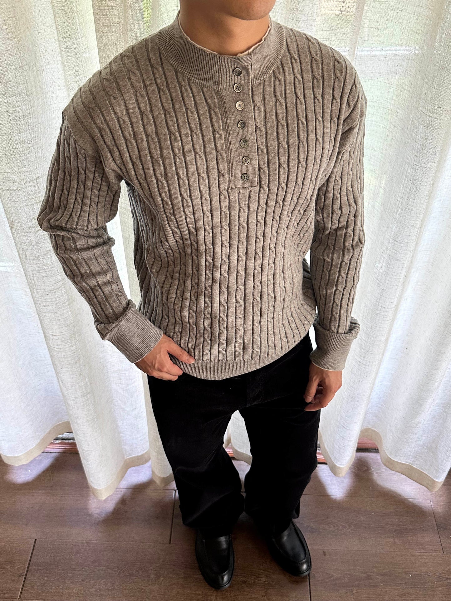HENLEY KNIT