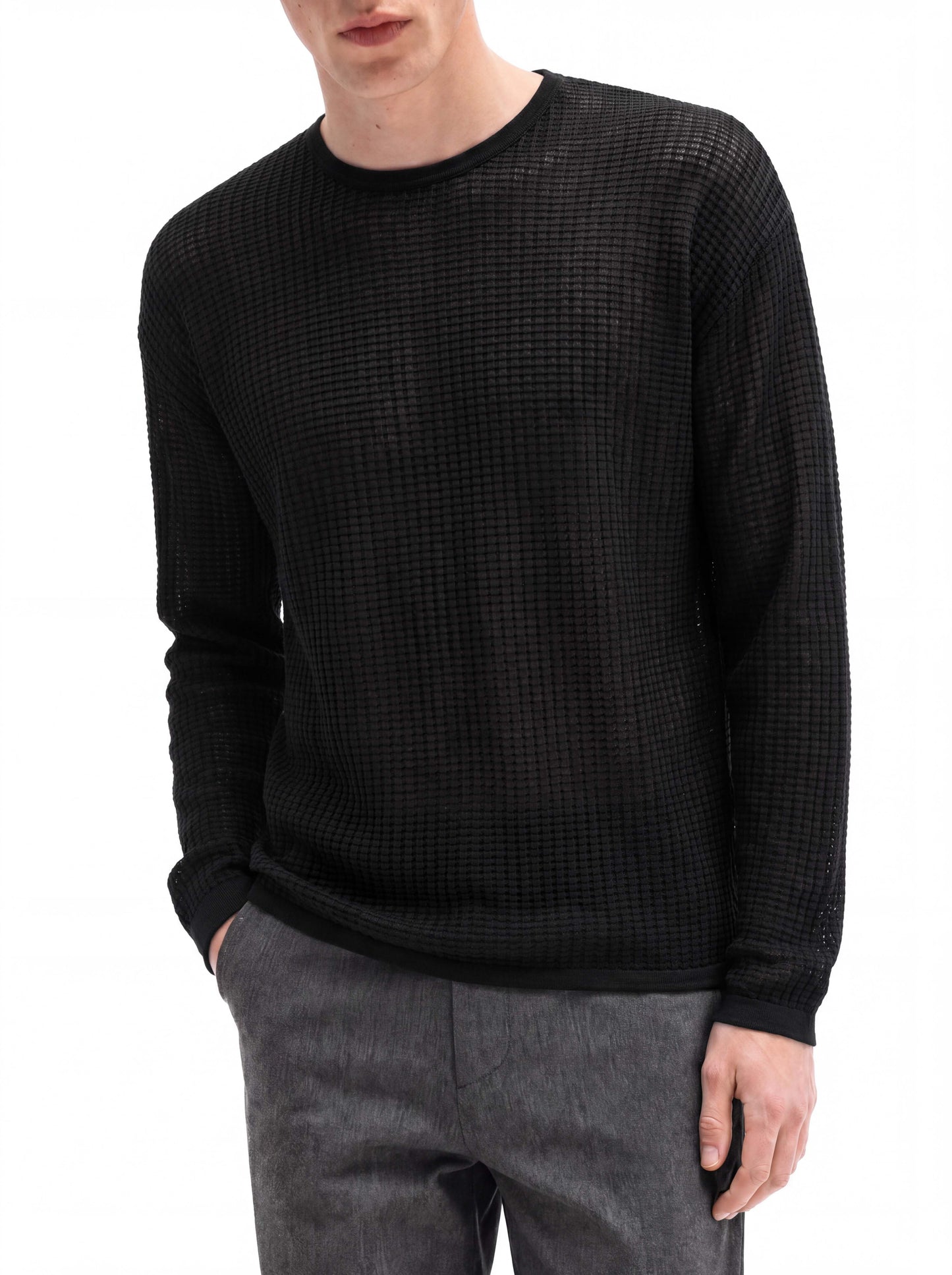 WAFFLE  LONG-SLEEVE
