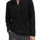 RIBBED STAND LONG-SLEEVE