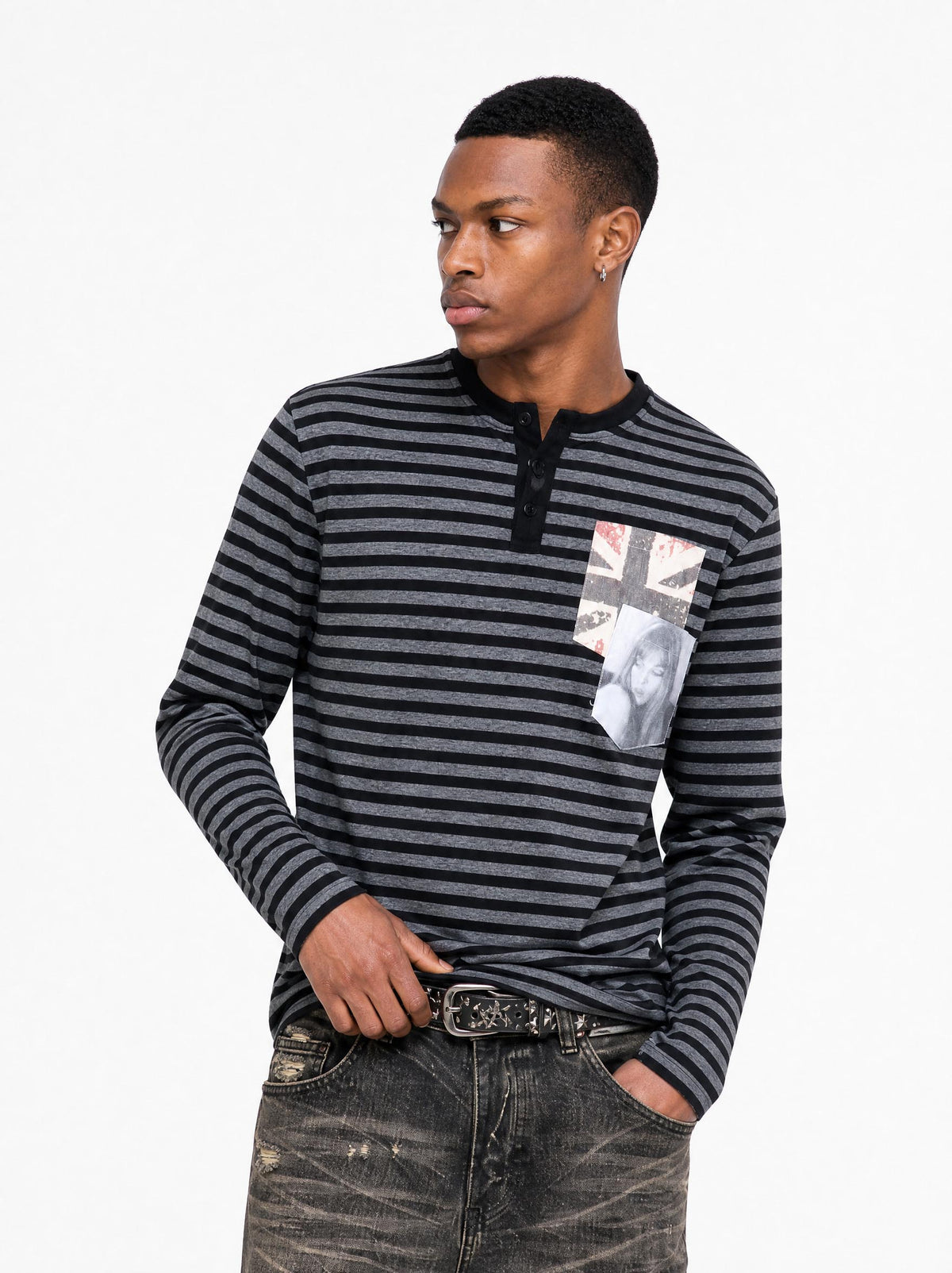 LOST PORTRAIT HENLEY LONG-SLEEVE