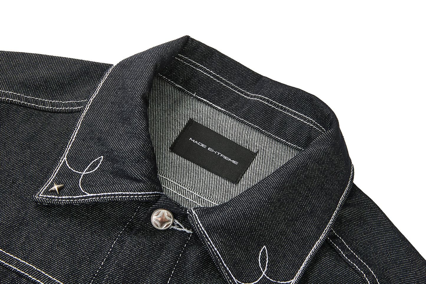 CONTRAST STITCH DENIM JACKET