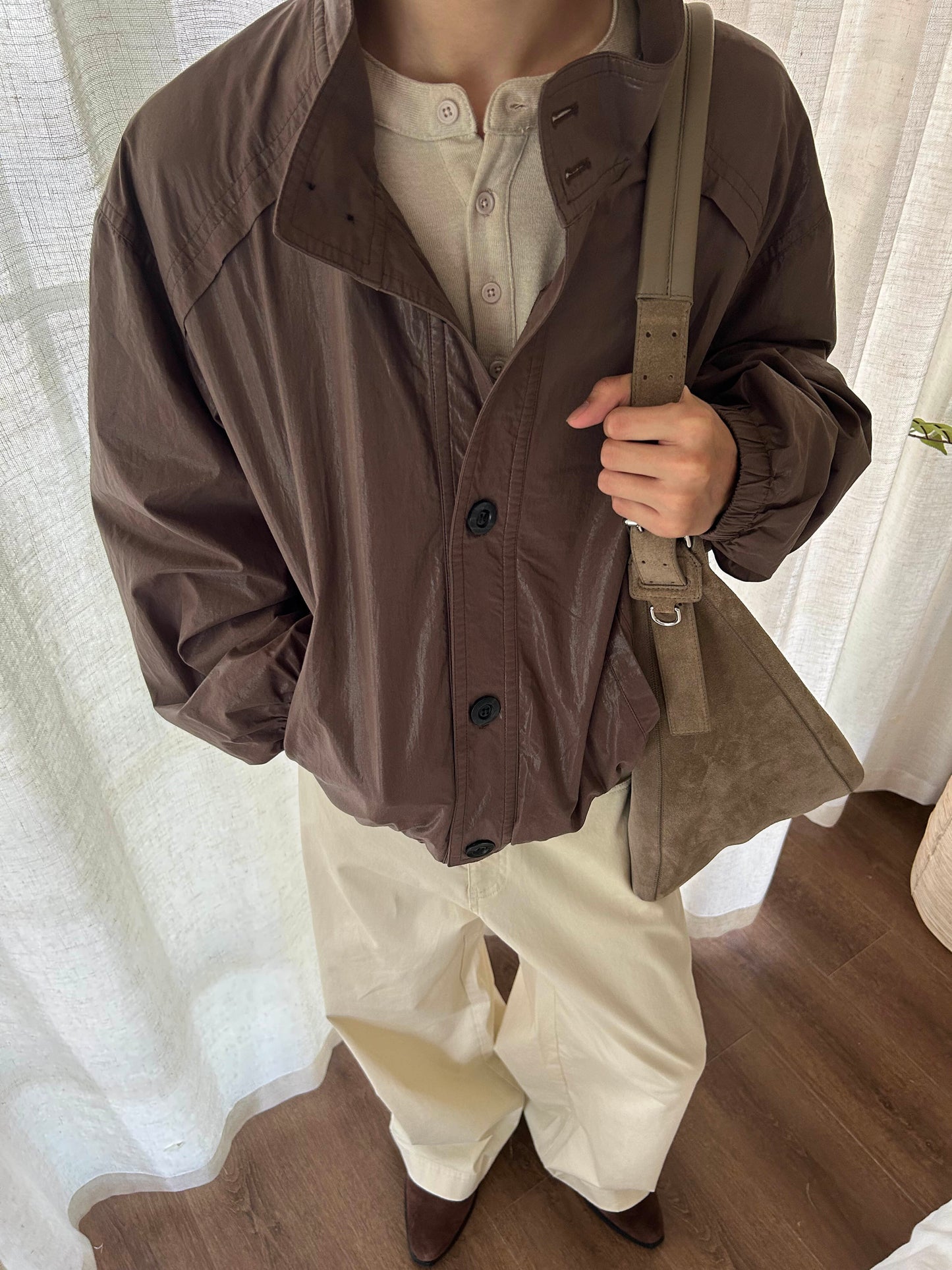 RAW BLOUSON LEATHER JACKET