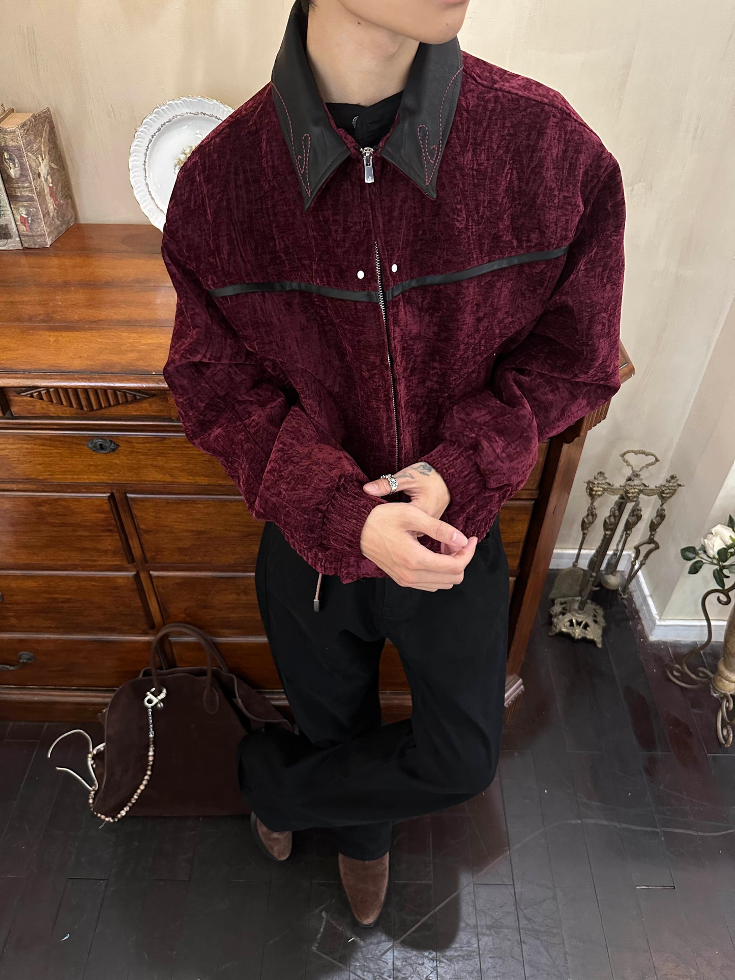 DARK ELEGANCE LEATHER JACKET