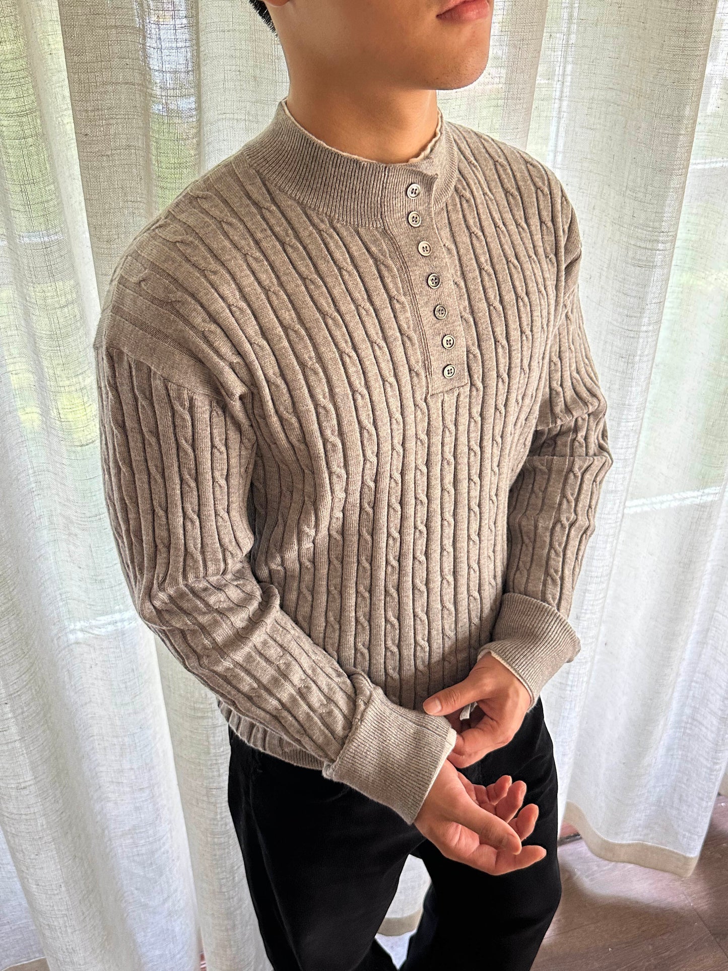 HENLEY KNIT