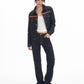 SNAFFLE STRAP RAW DENIM JACKET