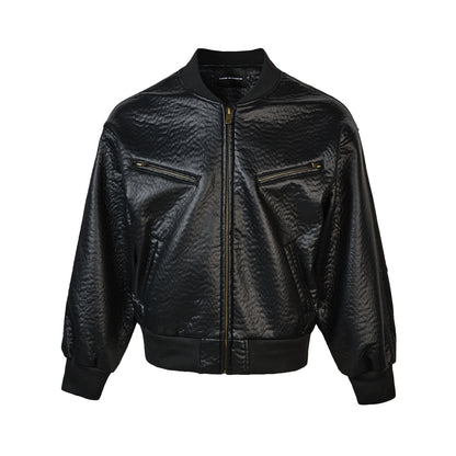 WORM SNAKE LEATHER JACKET