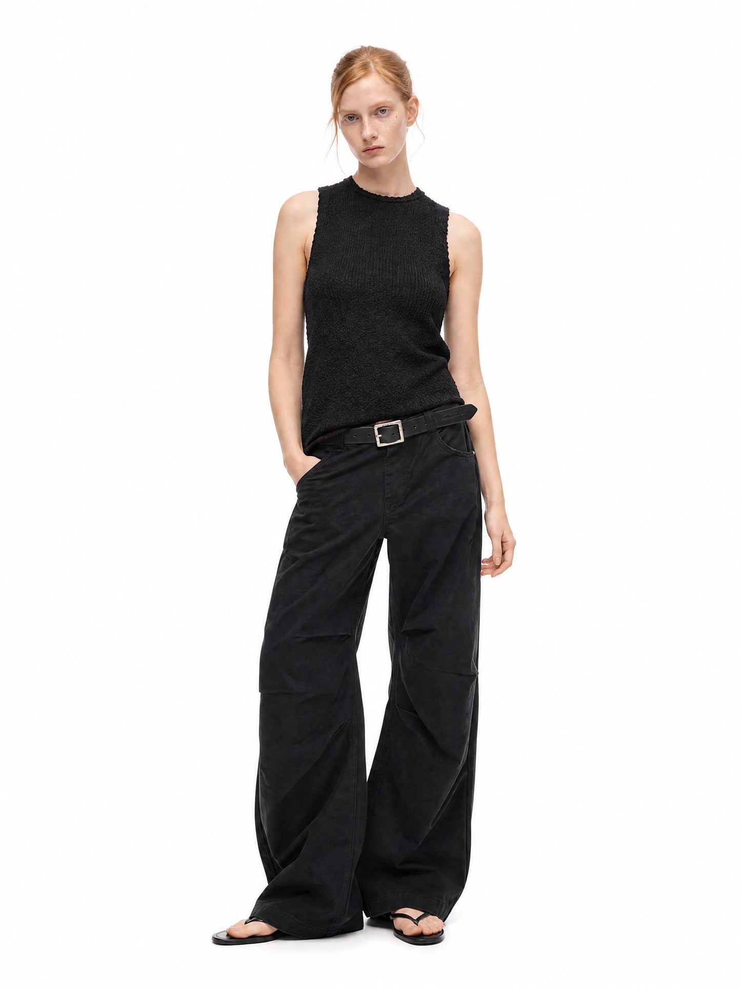 ARTICULATED WIDE PANTS