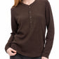 RIBBED STAND LONG-SLEEVE