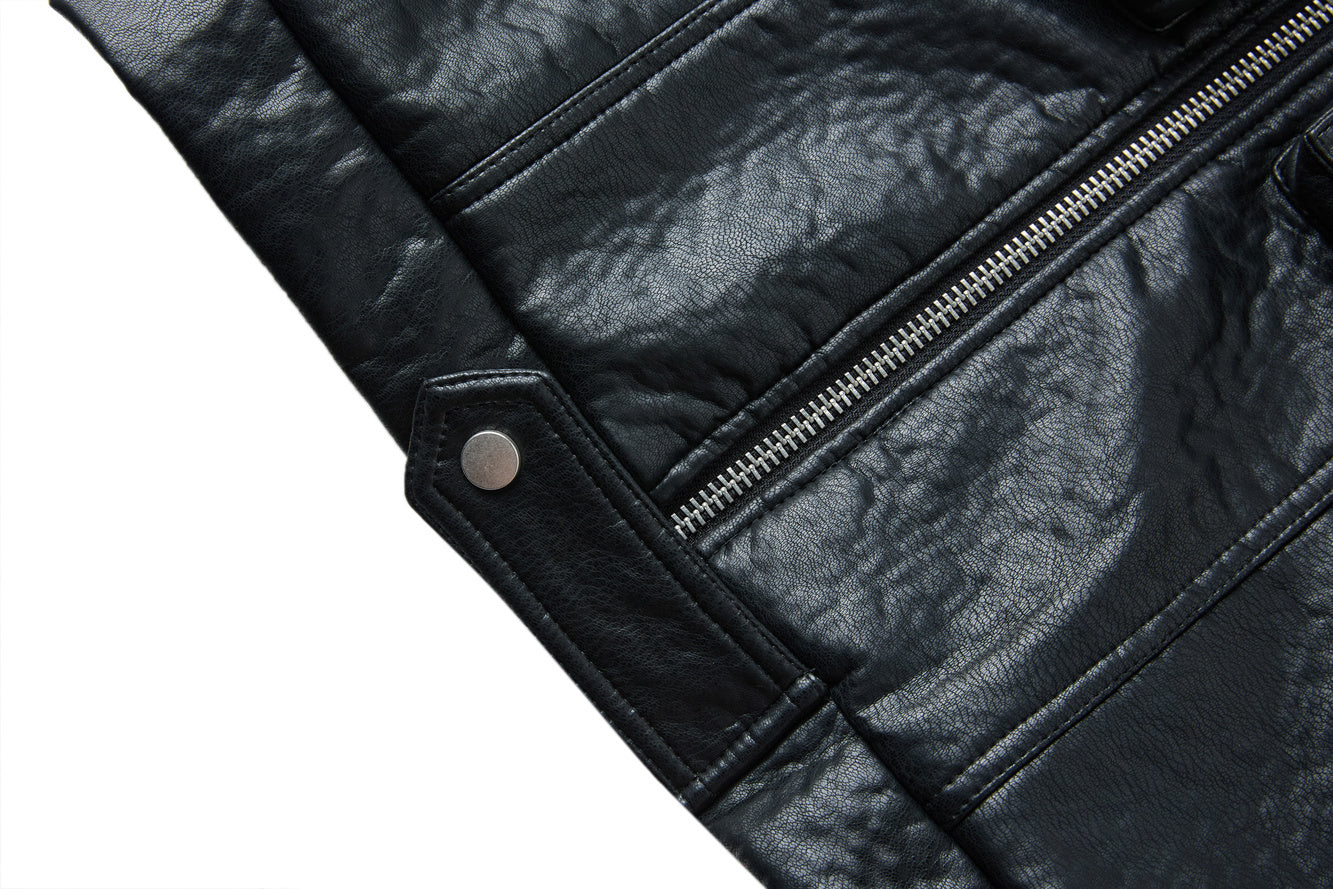 ALPHA EDGE LEATHER JACKET