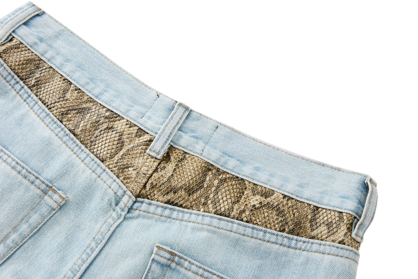 SNAKE GRAIN PANTS