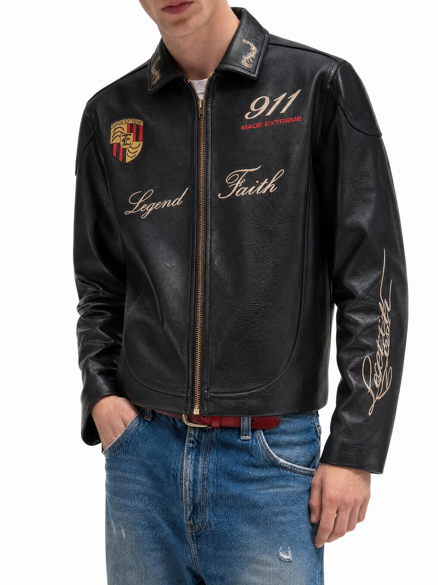 "9-1-1 " LEATHER JACKET