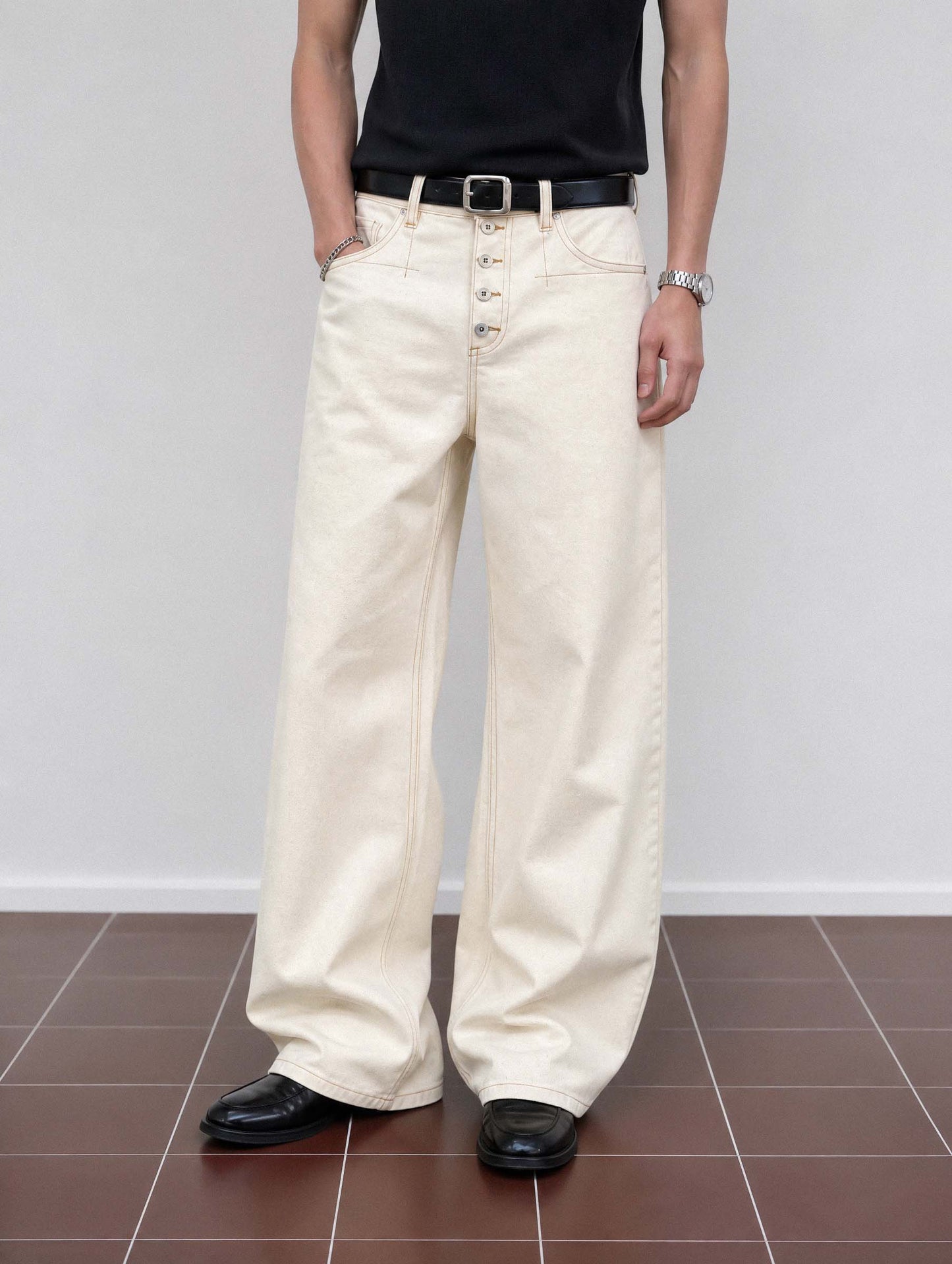 FIFTH RIVET JEANS PANTS