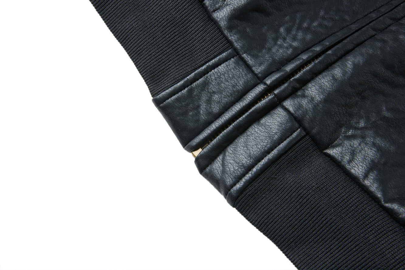 WORM SNAKE LEATHER JACKET