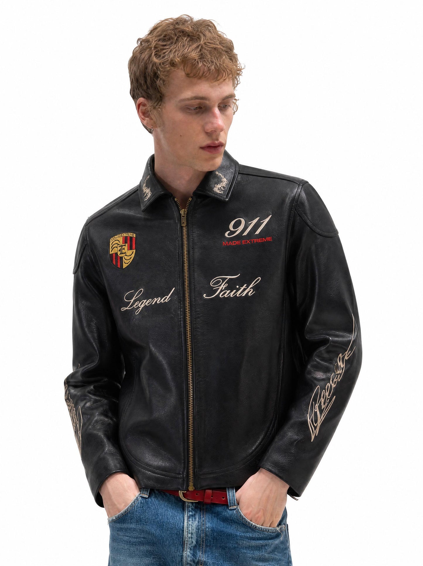 "9-1-1 " LEATHER JACKET
