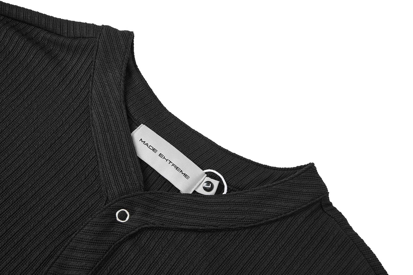 RIBBED STAND LONG-SLEEVE