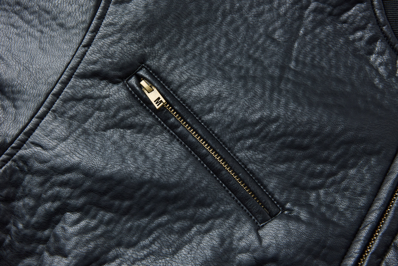 WORM SNAKE LEATHER JACKET