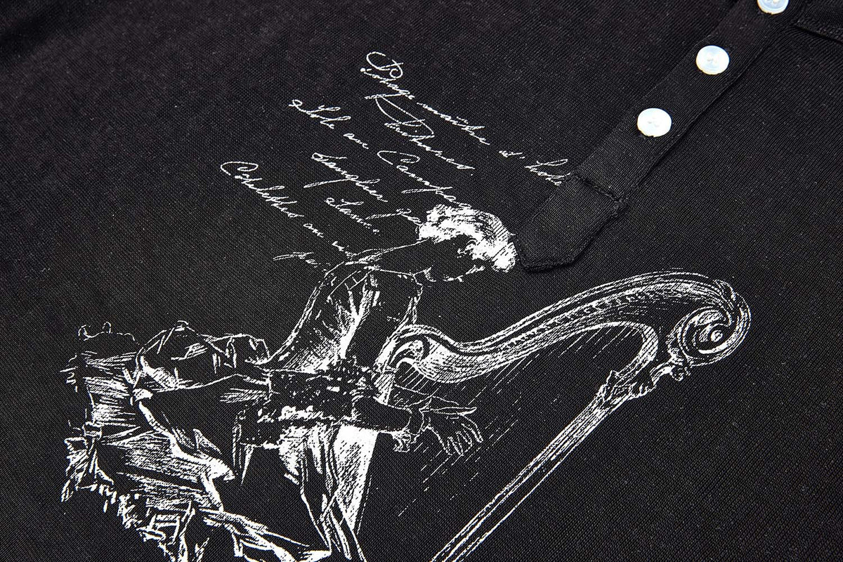 NOCTURNE HARP HENLEY LONG - SLEEVE
