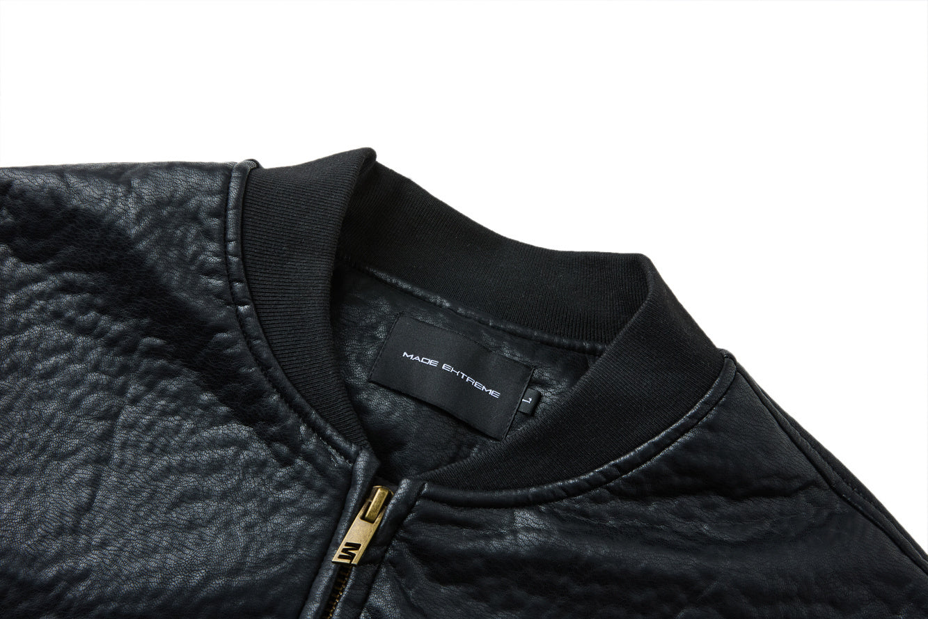 WORM SNAKE LEATHER JACKET