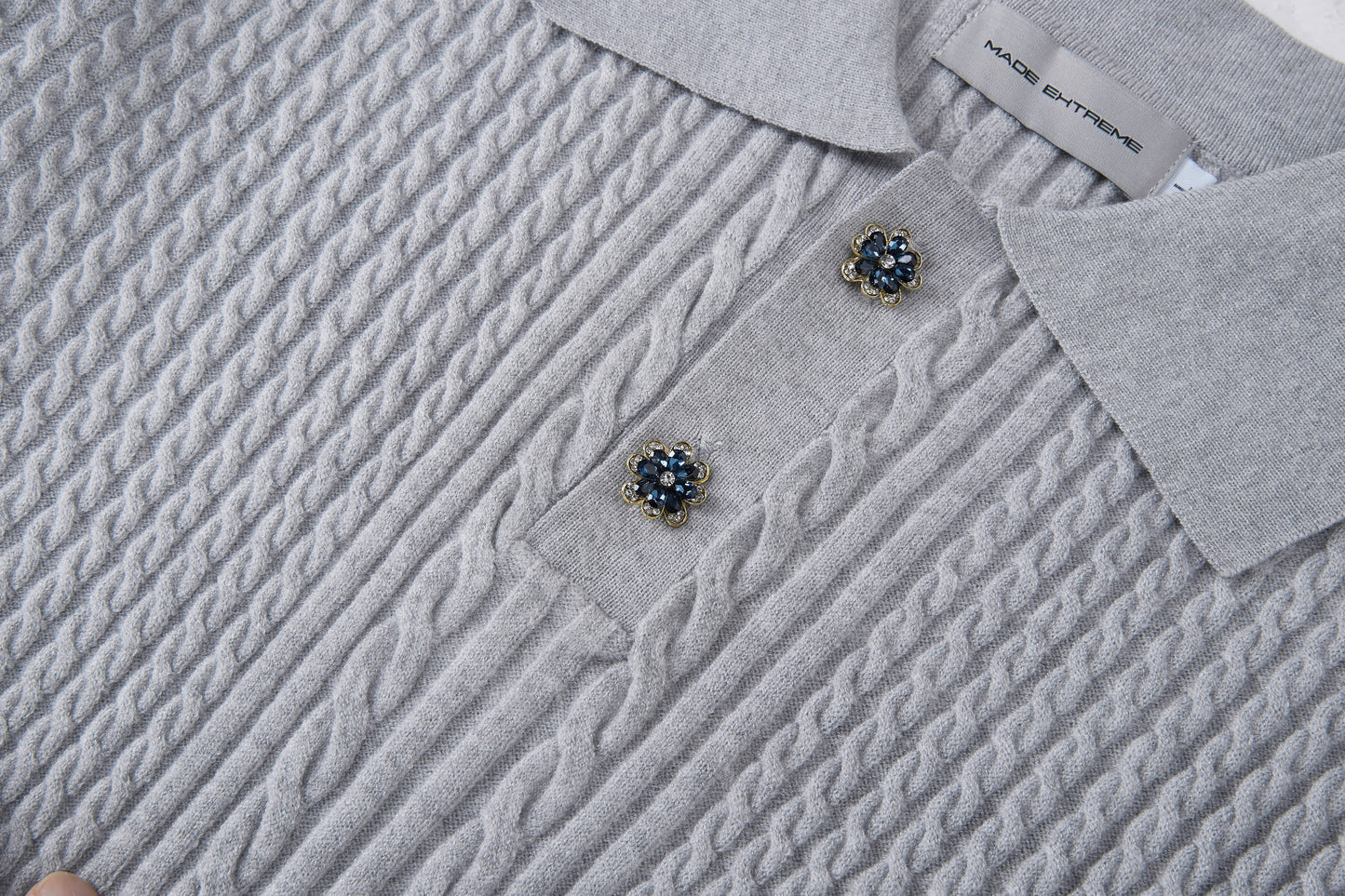CABLE POLO SHIRT