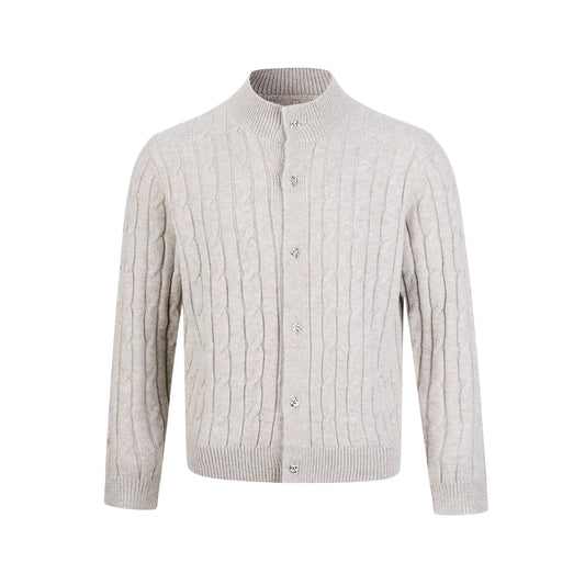 COLUMN KNIT CARDIGAN