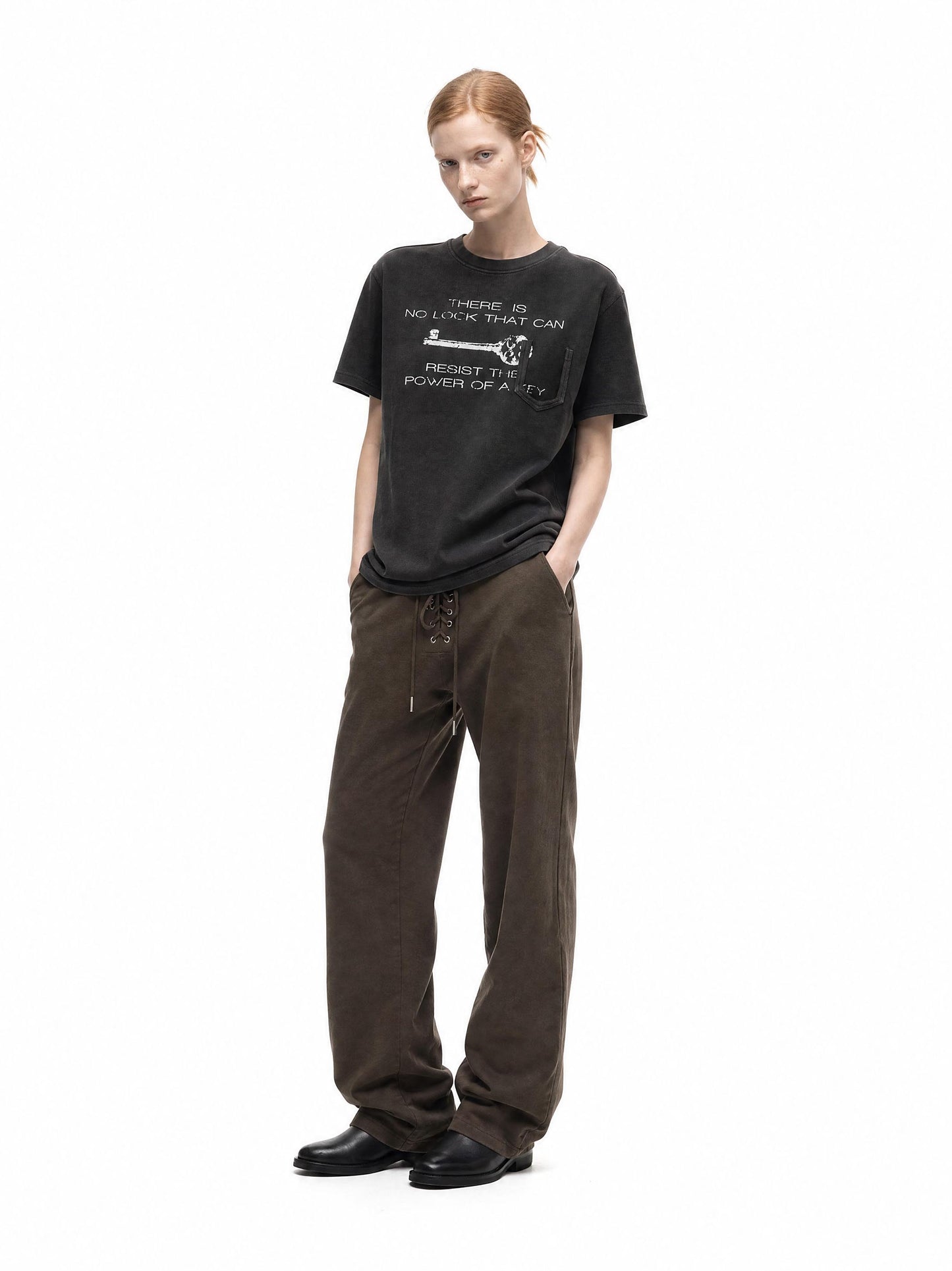 POWER KEY DISTRESSED TSHIRT