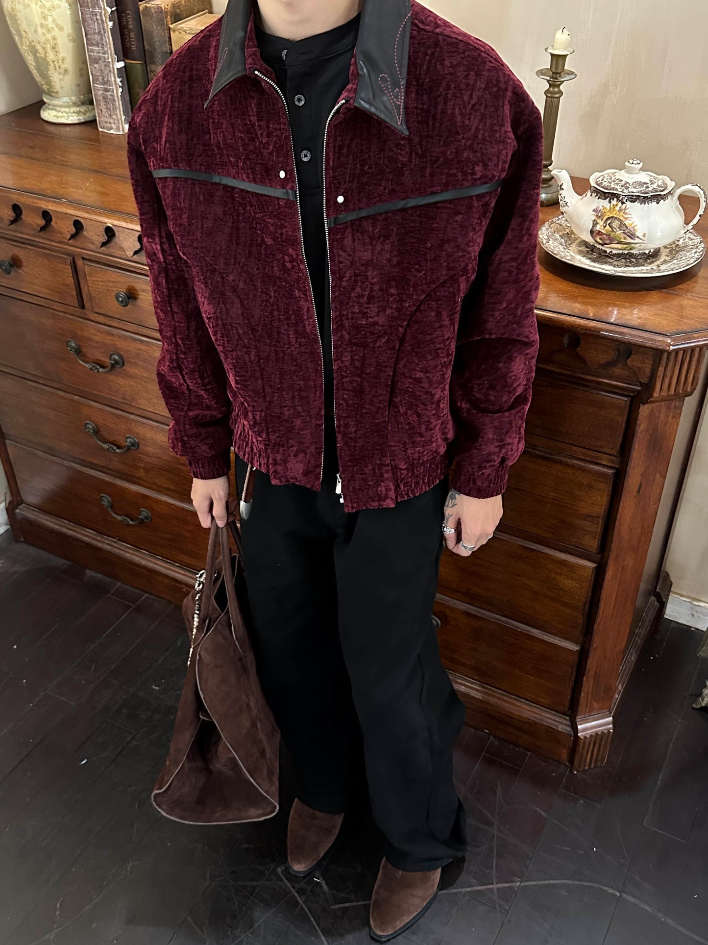 DARK ELEGANCE LEATHER JACKET