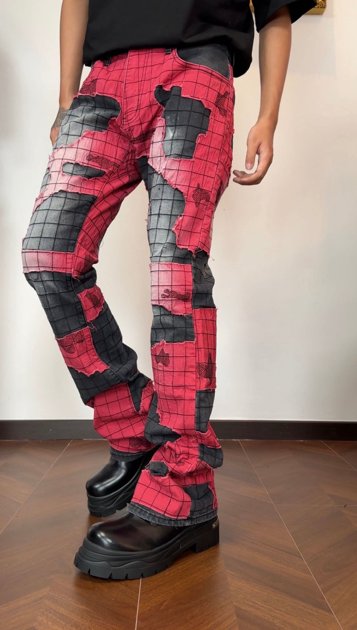 R69 FRAGMENT FLUX JEANS PANTS