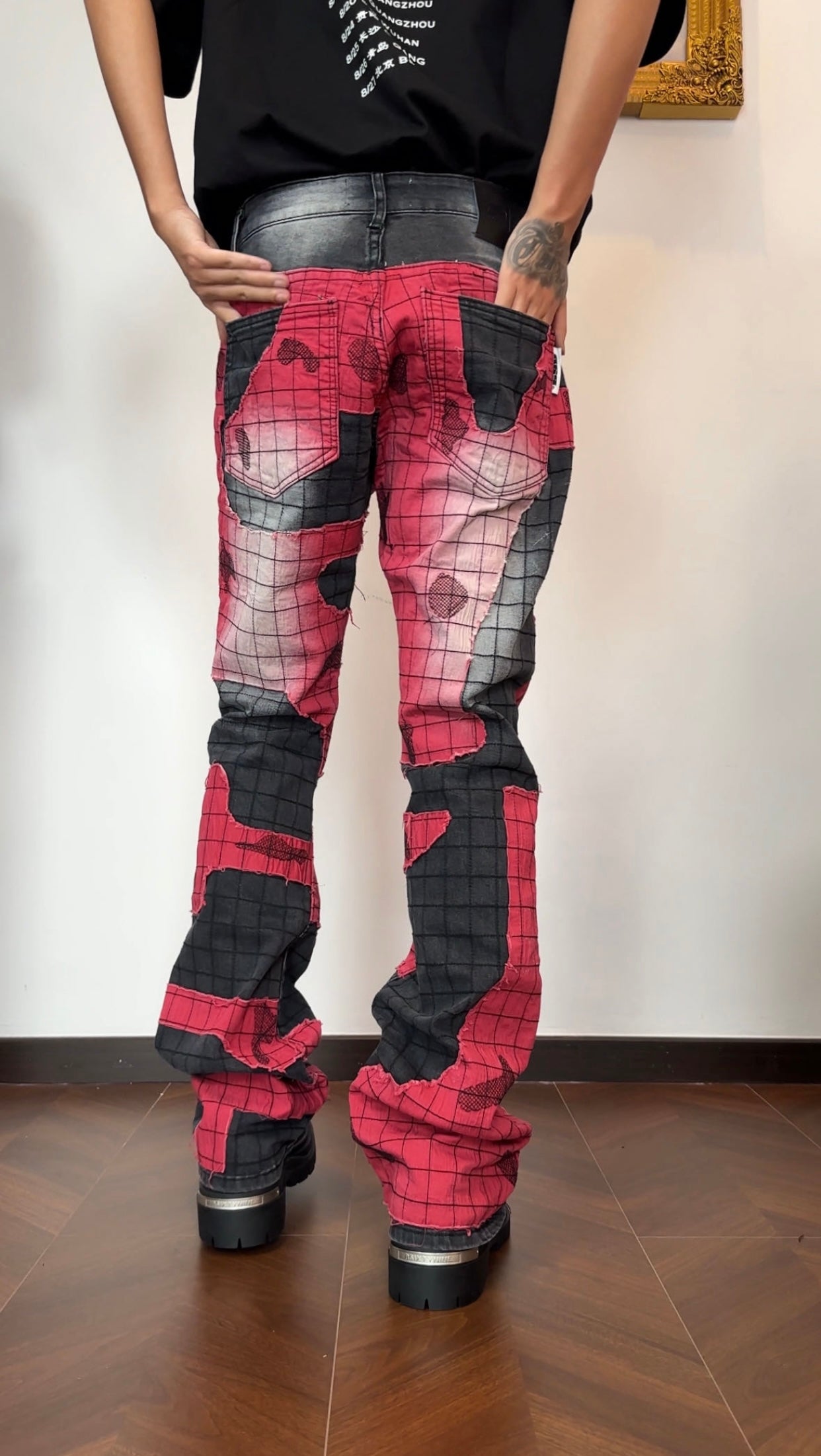 R69 FRAGMENT FLUX JEANS PANTS