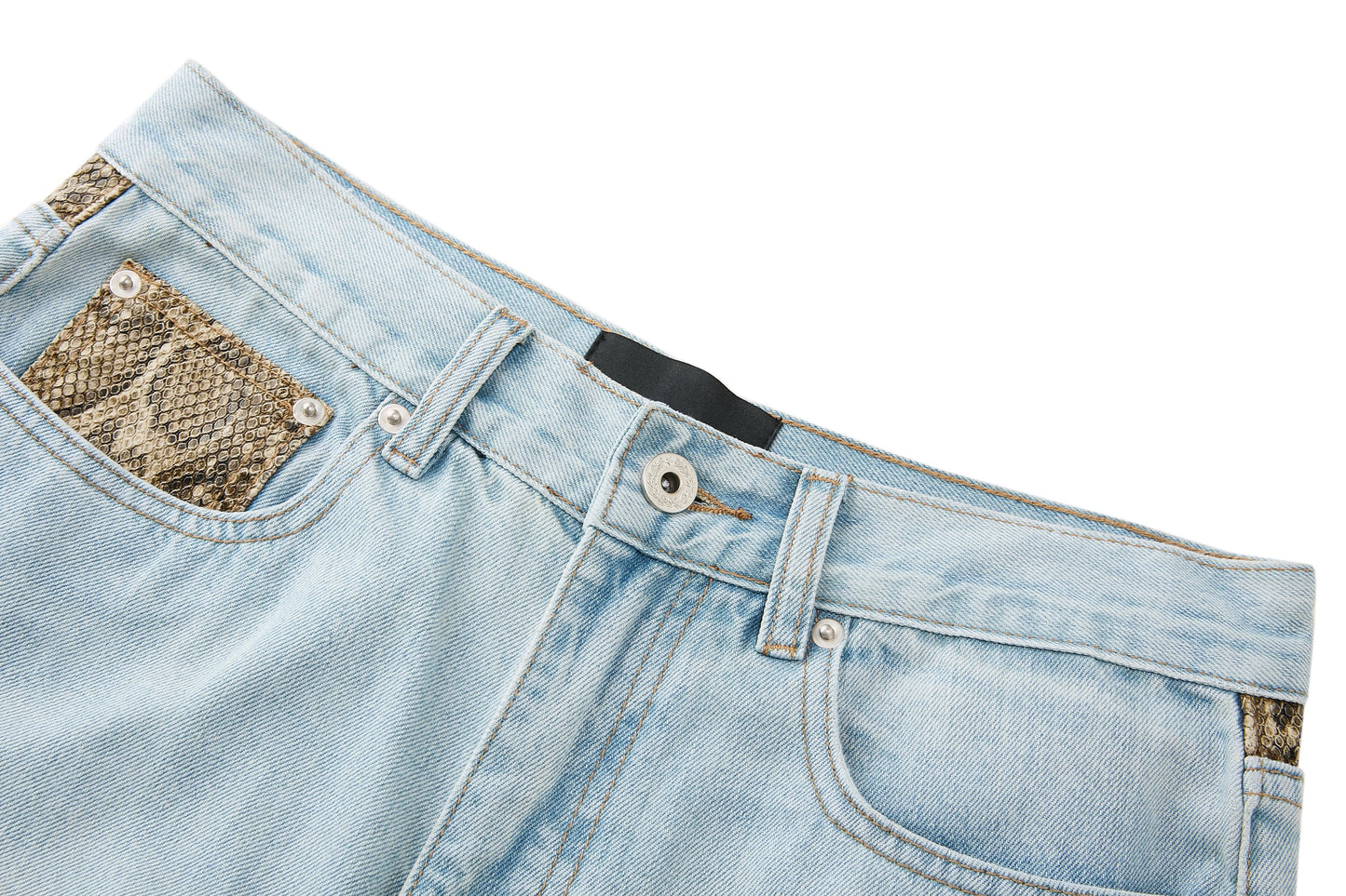 SNAKE GRAIN PANTS