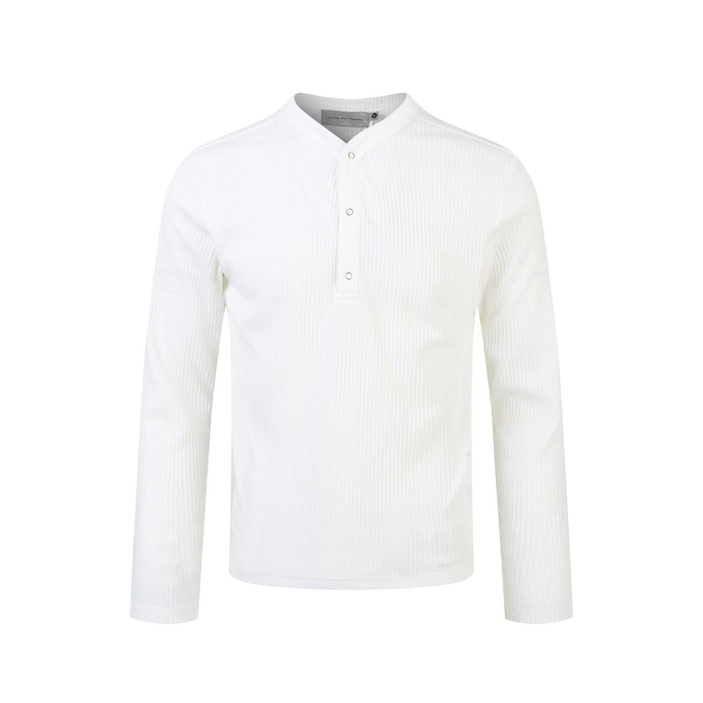 RIBBED STAND LONG-SLEEVE
