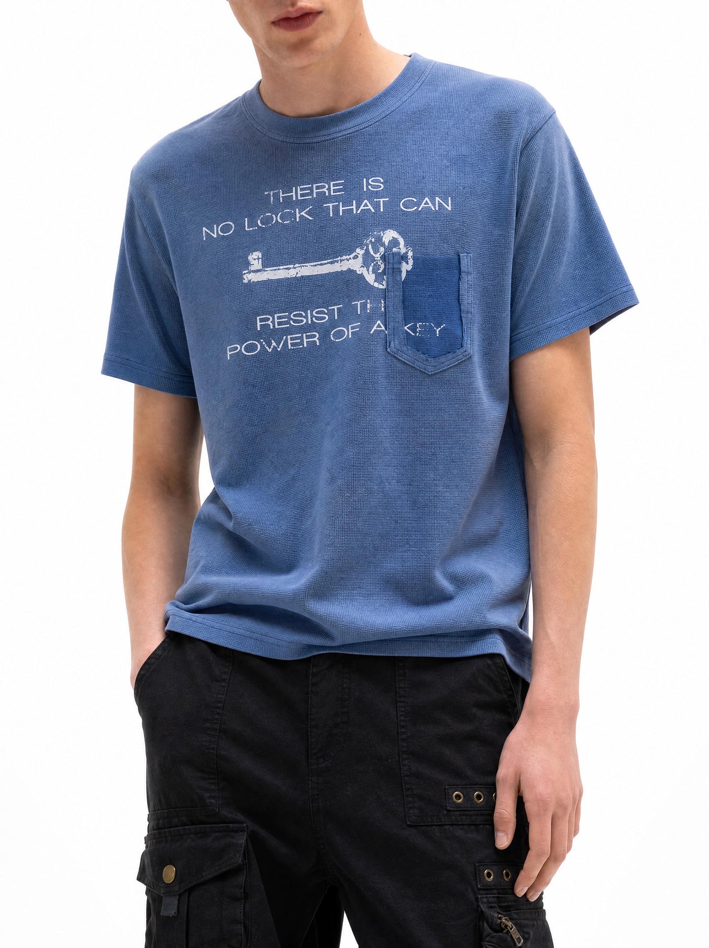 POWER KEY DISTRESSED TSHIRT
