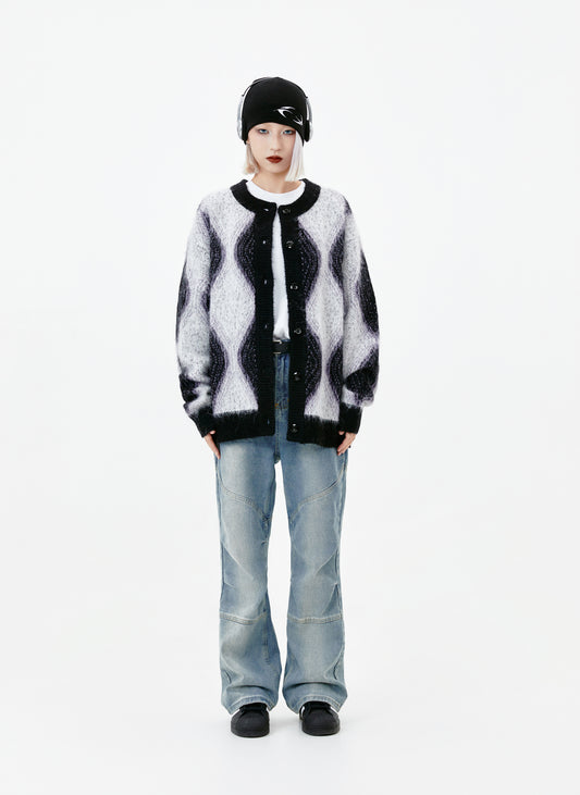 I'M BEING RICH CARDIGAN KNIT