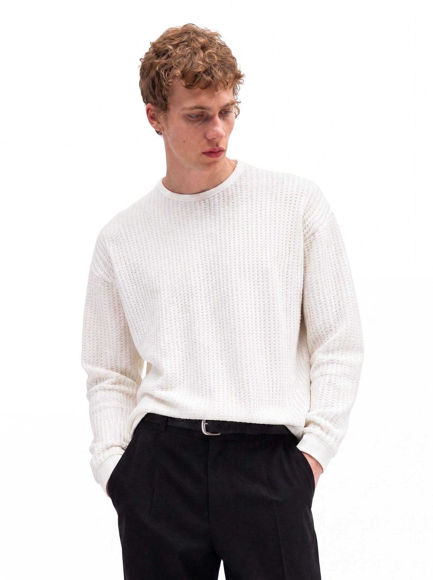 WAFFLE  LONG-SLEEVE