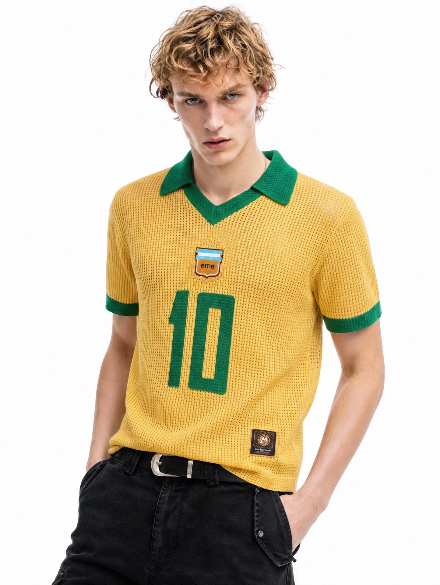 EMBOSSED POLO SHIRT