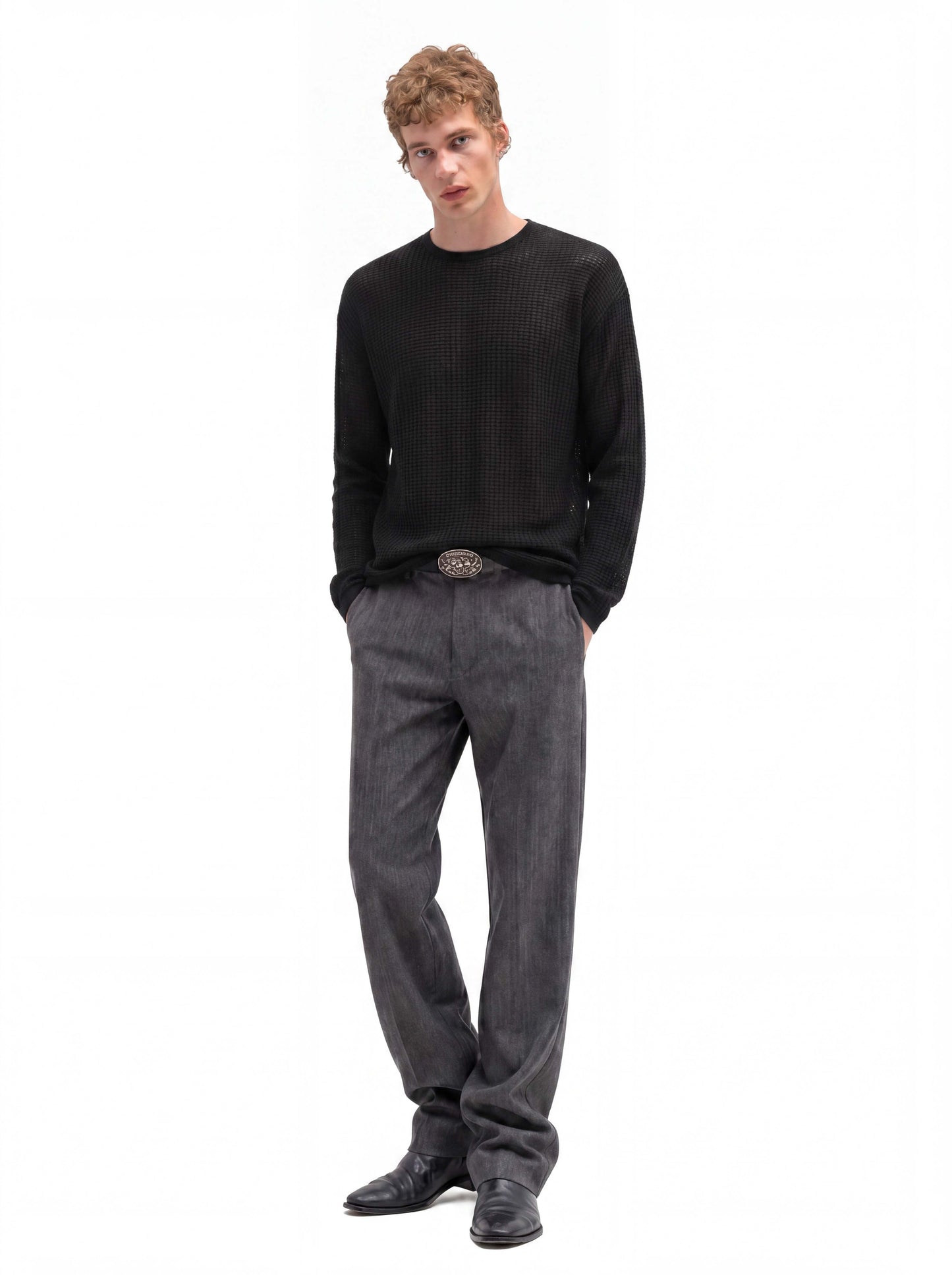 WAFFLE  LONG-SLEEVE