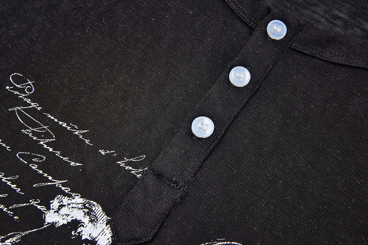 NOCTURNE HARP HENLEY LONG - SLEEVE