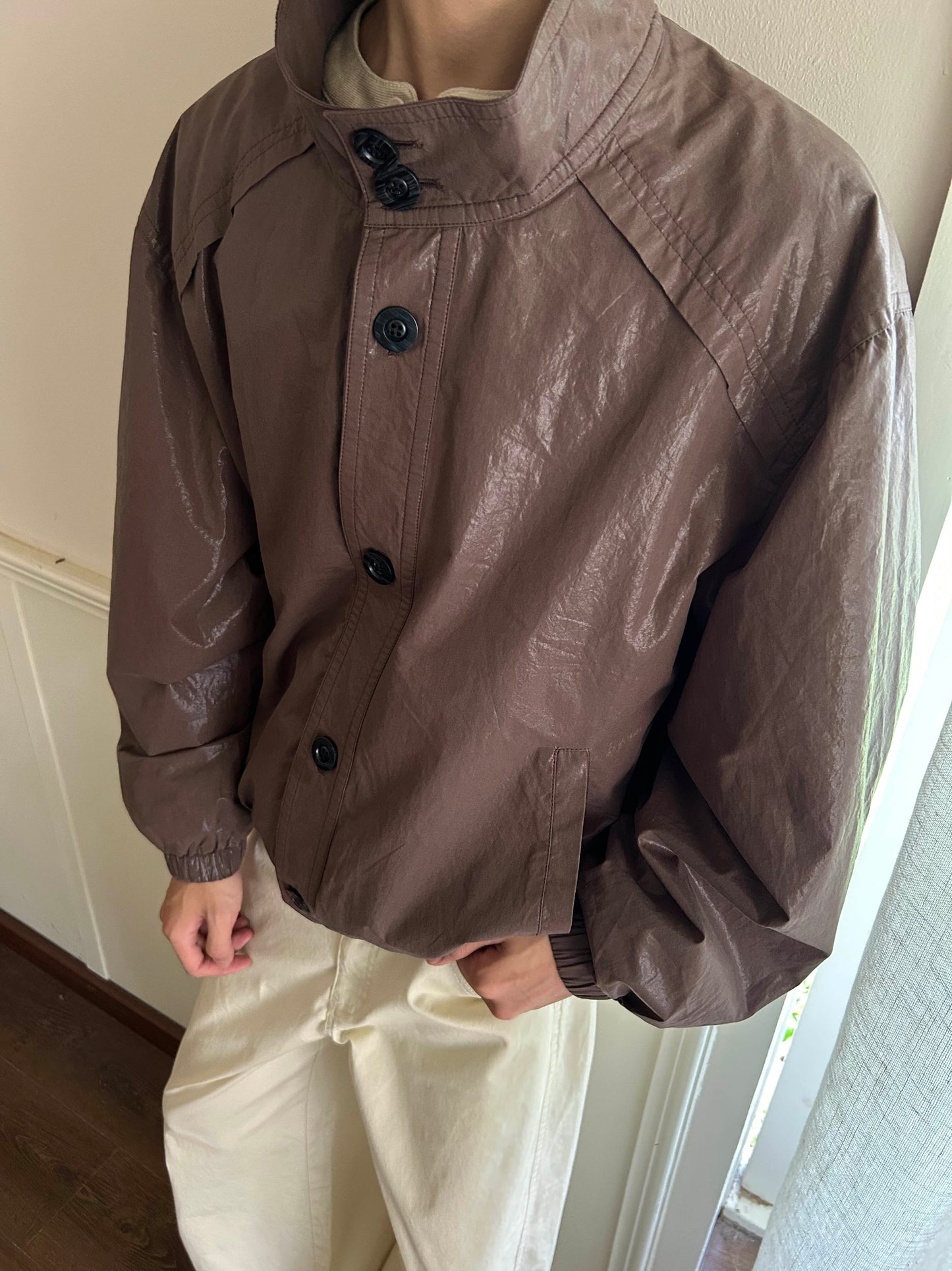 RAW BLOUSON LEATHER JACKET