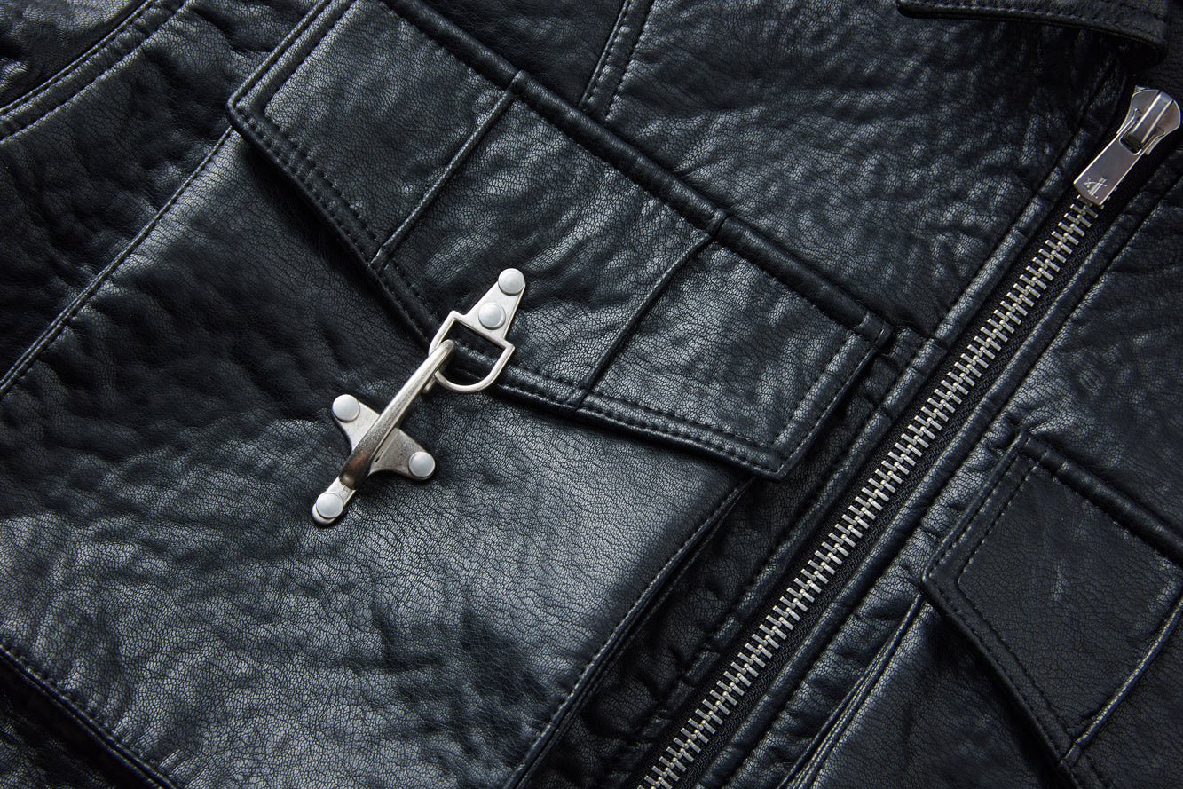 ALPHA EDGE LEATHER JACKET